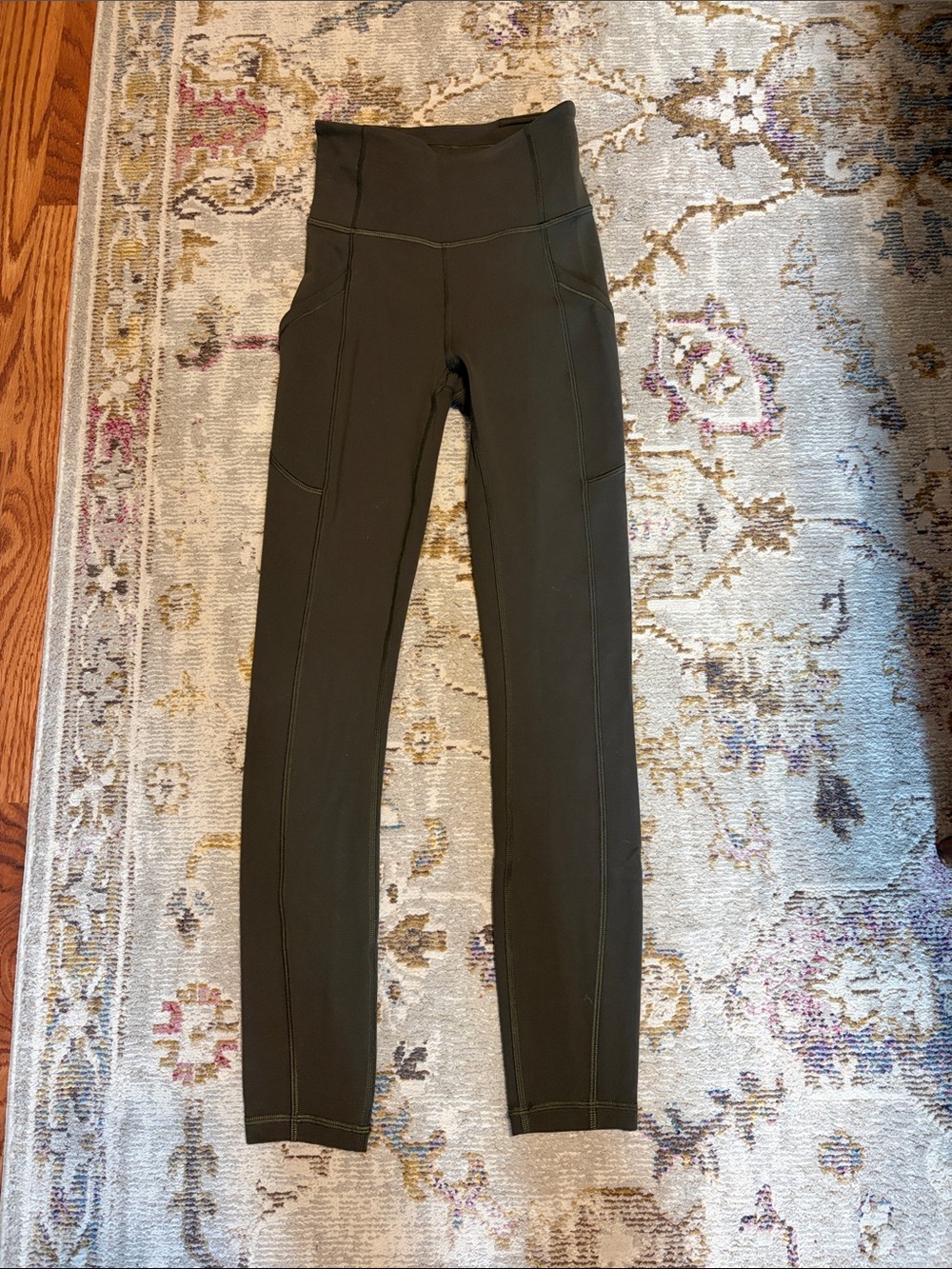 Lululemon Like New High-Waist Olive Green Leggings